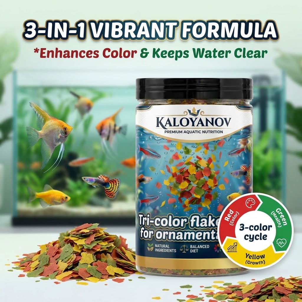 Tetra Food Tropical Flakes - Premium 3-Color Flakes Fish Food Nutritious