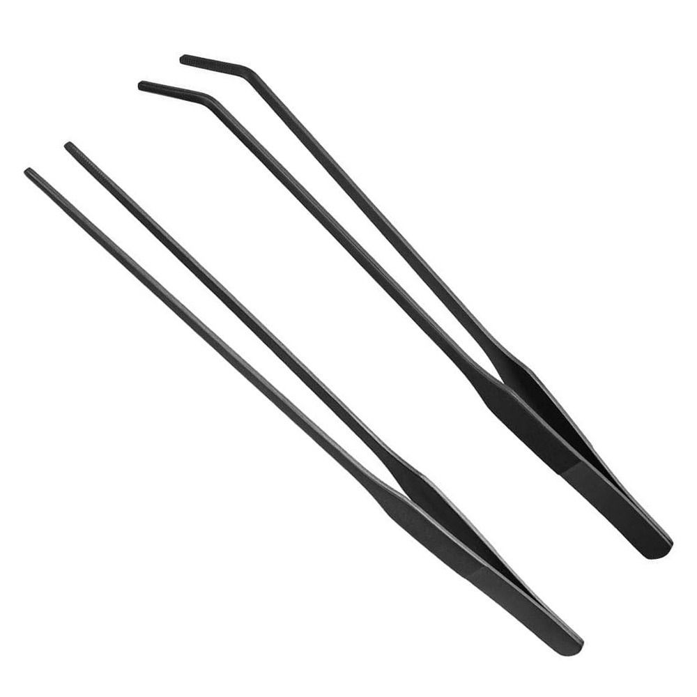 Planted Clip Tweezers - Stainless Steel Long Aquarium Tweezers Non-Slip