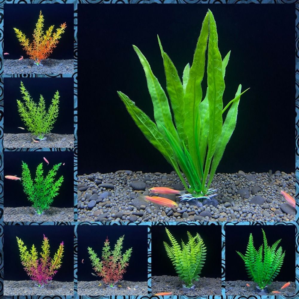 Fish Tank Ornament Plant Aquar - Planted Aquarium Bowl recension och pris