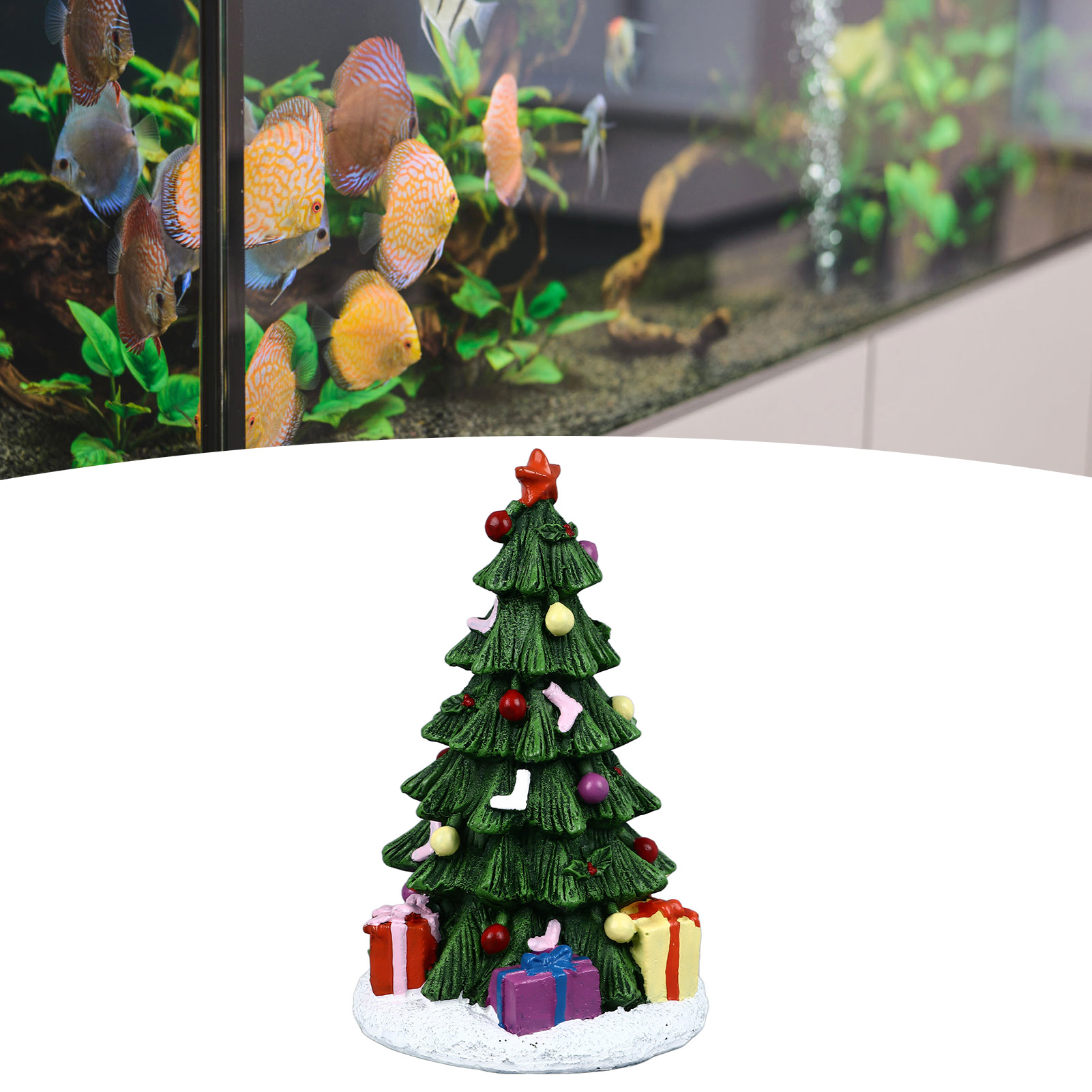 ZK20 Christmas Fish Tank Ornam - Aquarium Planted Wood recension och pris