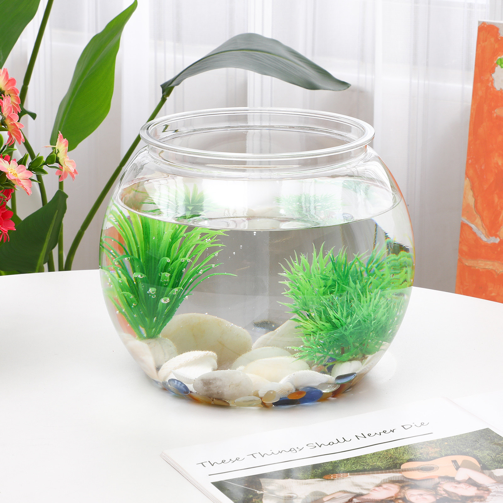 Anti-Falling Plastic Fish Bowl - Planted Aquarium Bowl recension och pris