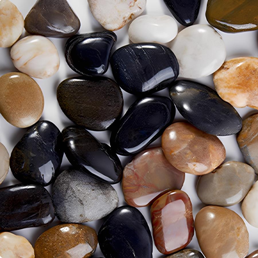 300-700g Smooth River Pebbles, - Aquarium Plant In Pot recension och pris