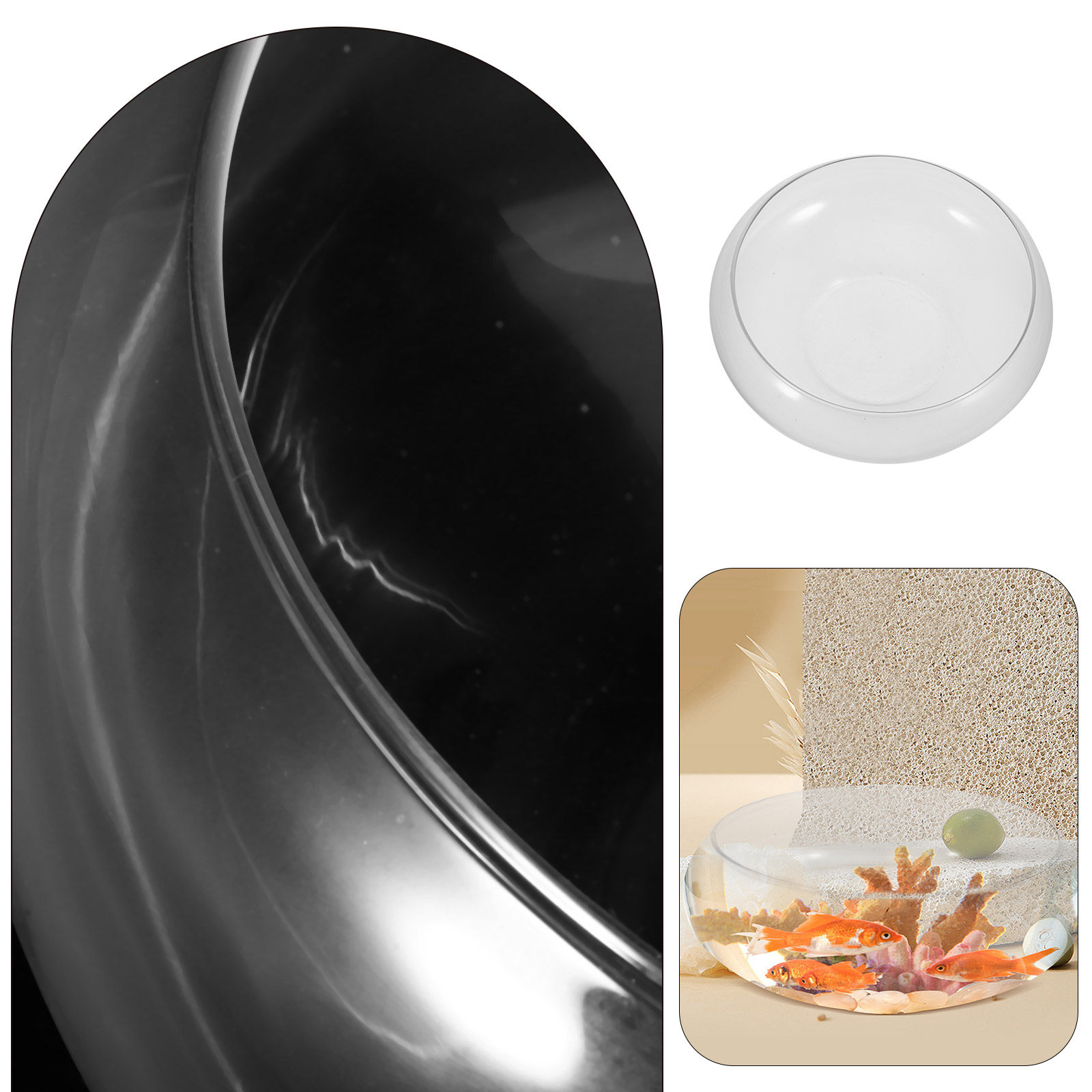 Glass Fish Bowl Small Fish Tan - Planted Aquarium Bowl recension och pris