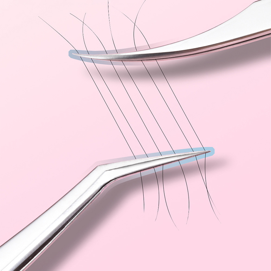 Stainless Steel Eyelash Tweeze - Planted Clip Tweezers recension och pris