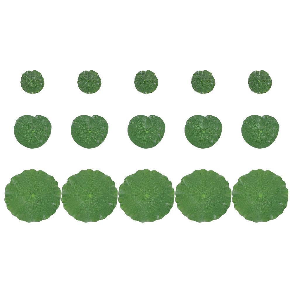 15Pcs Artificial Lily Pads Rea - Planted Aquarium With Fish recension och pris