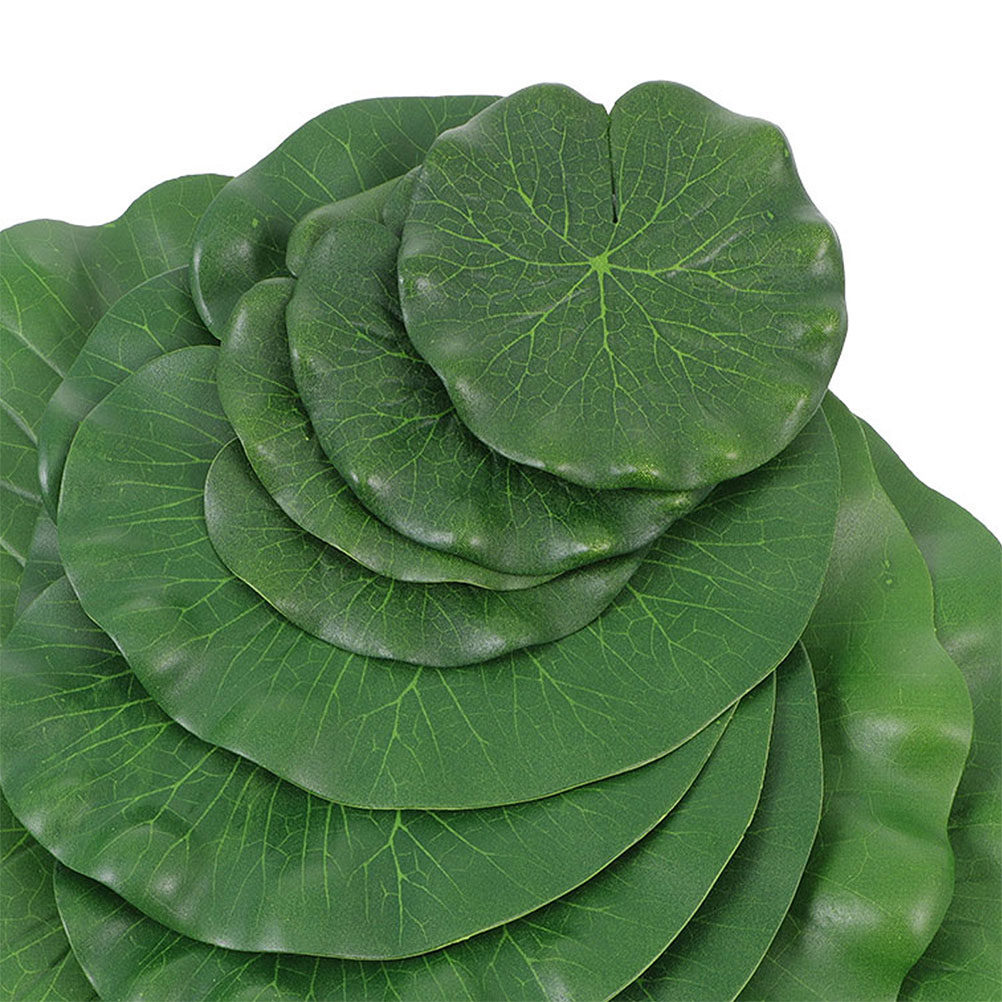 15Pcs Artificial Lily Pads Rea - Planted Aquarium With Fish recension och pris