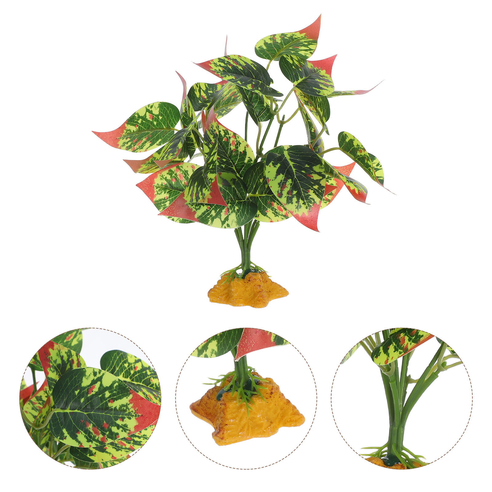 Lifelike ABS Artificial Plants - Planted Aquarium Bowl recension och pris