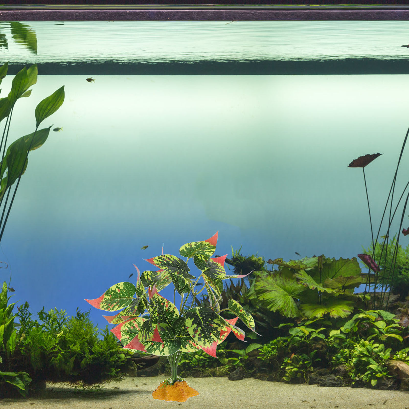 Lifelike ABS Artificial Plants - Planted Aquarium Bowl recension och pris