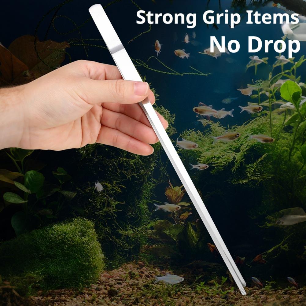 Stainless Steel Aquarium Tweez - Planted Clip Tweezers recension och pris