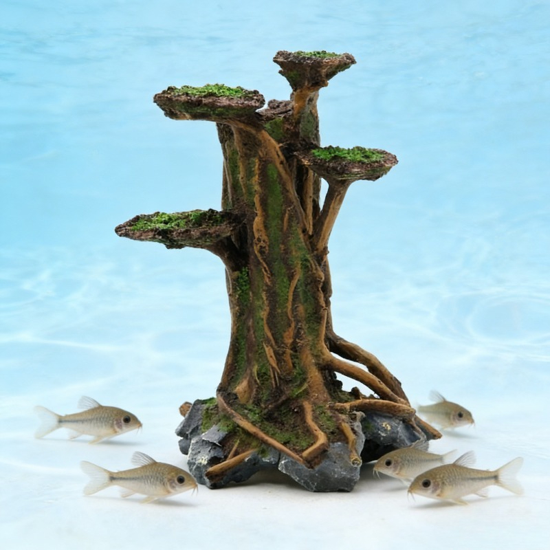 Artificial Moss Tree Driftwood - Aquarium Planted Wood recension och pris