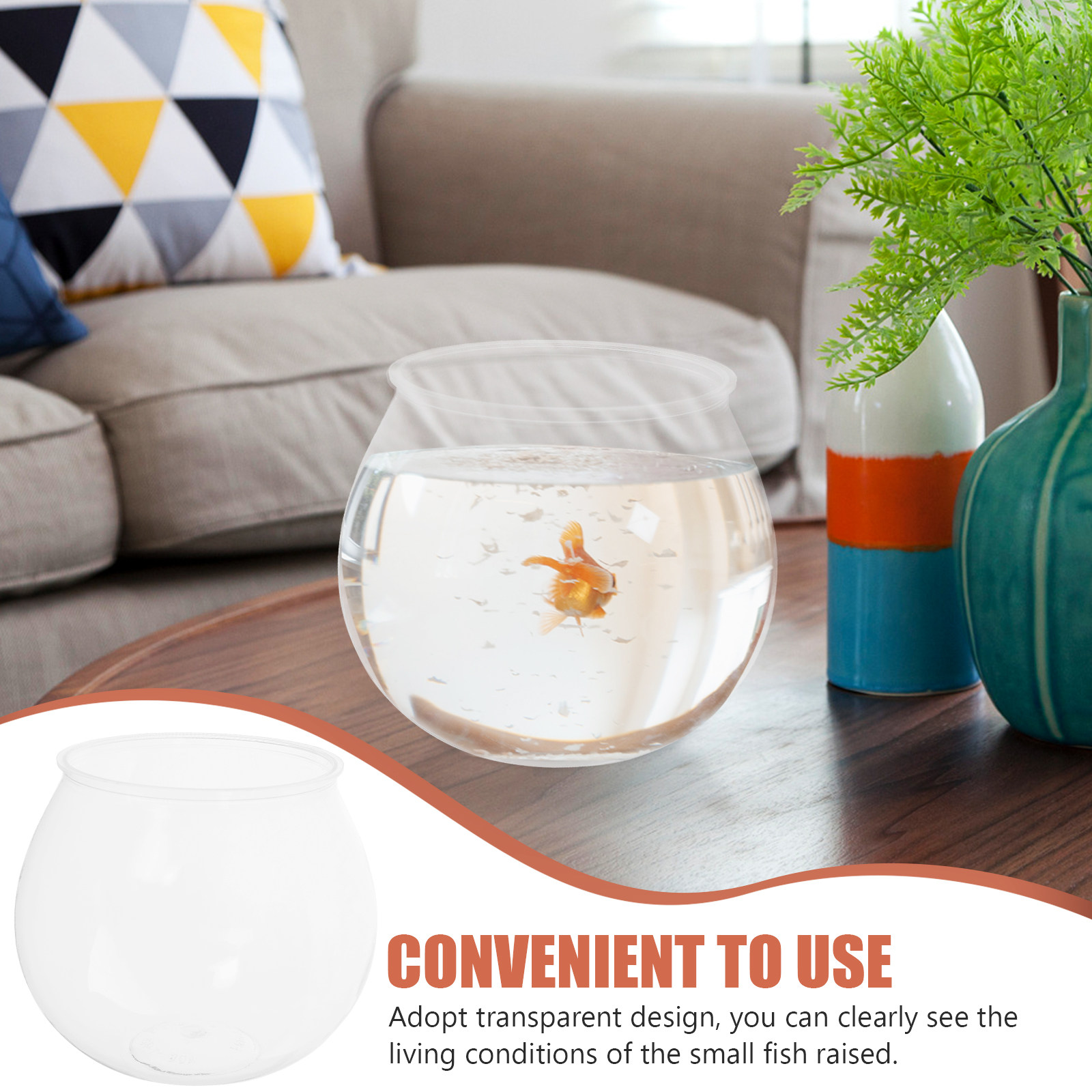 4Pcs Small Plastic Fish Tank T - Planted Aquarium Bowl recension och pris
