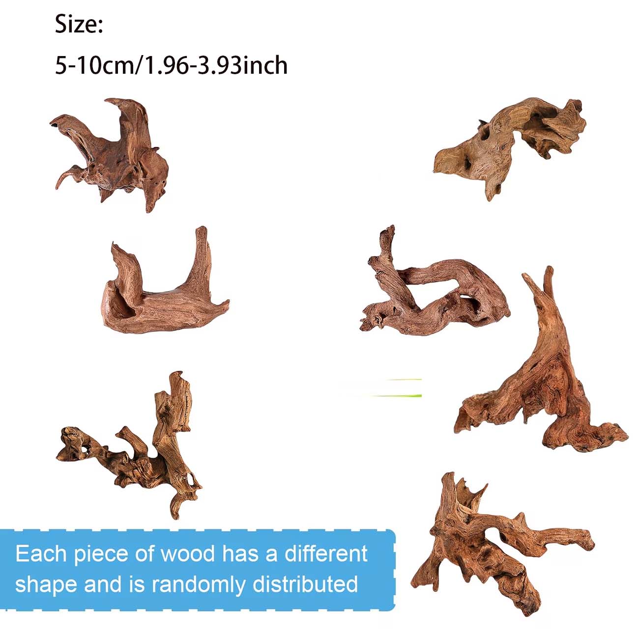 5-10CM Natural Sinkable Driftw - Aquarium Planted Wood recension och pris