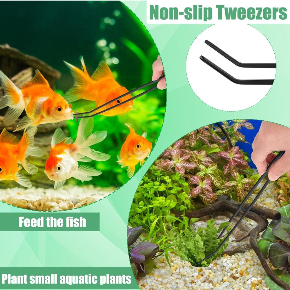 Stainless Steel Long Aquarium  - Planted Clip Tweezers recension och pris