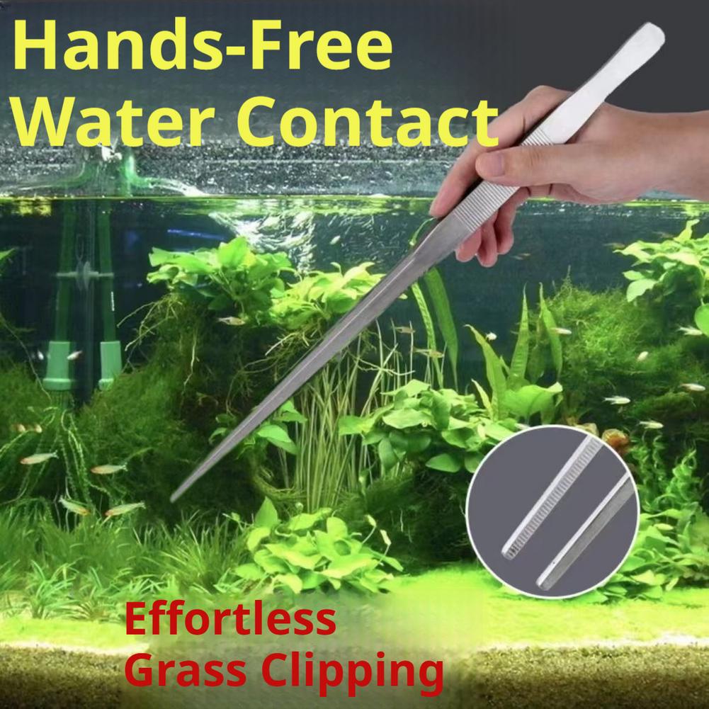 27cm Stainless Steel Aquarium  - Planted Clip Tweezers recension och pris