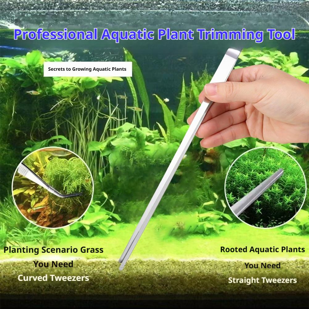 27cm Stainless Steel Aquarium  - Planted Clip Tweezers recension och pris